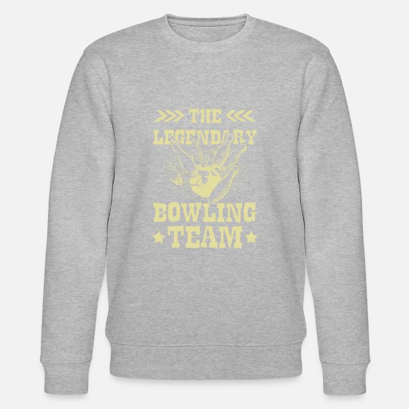 Legendary Bowling Team - Stanley/Stella Unisex Bio-Sweatshirt CHANGER  - Grau meliert