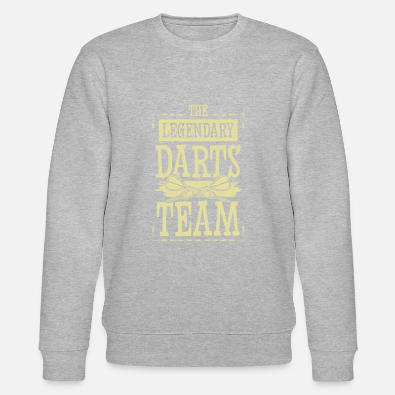 legendary darts team - Stanley/Stella Unisex Bio-Sweatshirt CHANGER  - Grau meliert