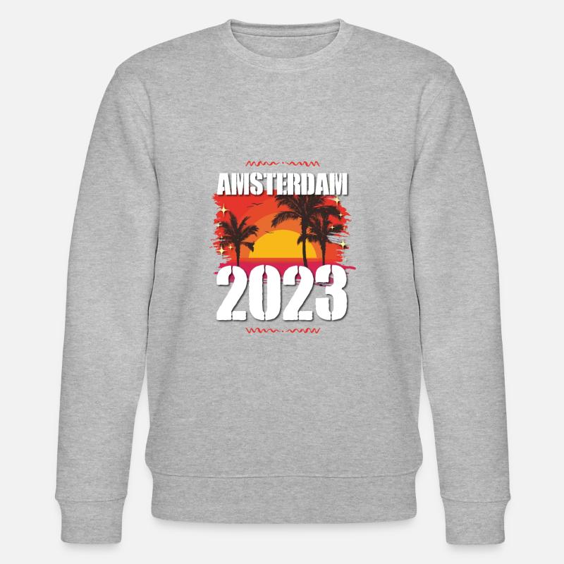 Amsterdam 2023 - Stanley/Stella Unisex Bio-Sweatshirt CHANGER  - Grau meliert