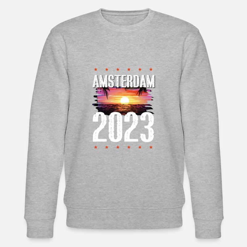 Amsterdam 2023 - Stanley/Stella Unisex Bio-Sweatshirt CHANGER  - Grau meliert