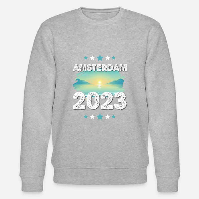 Amsterdam 2023 - Stanley/Stella Unisex Bio-Sweatshirt CHANGER  - Grau meliert