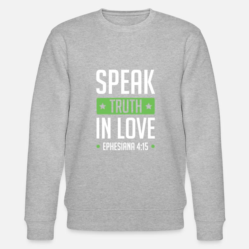 liebe gott bibel - Stanley/Stella Unisex Bio-Sweatshirt CHANGER  - Grau meliert