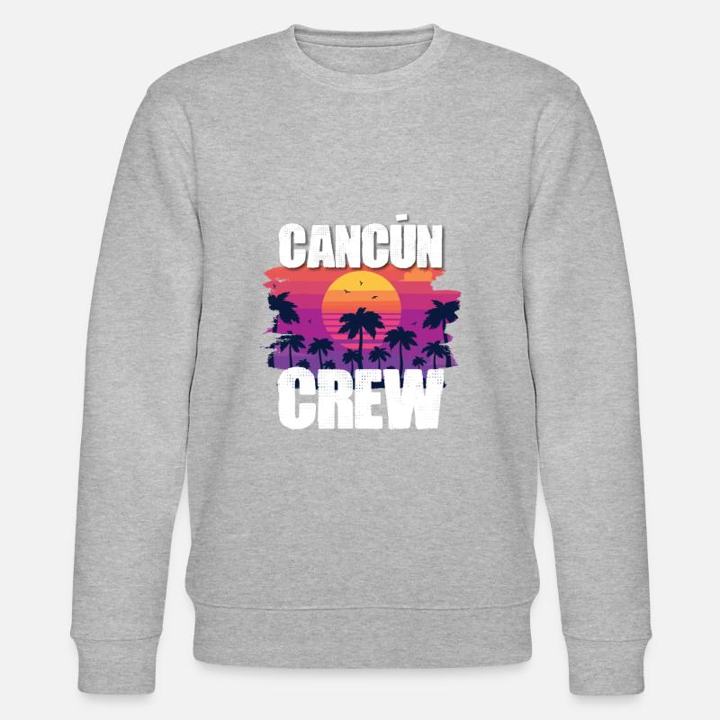 Cancun Urlaub - Stanley/Stella Unisex Bio-Sweatshirt CHANGER  - Grau meliert