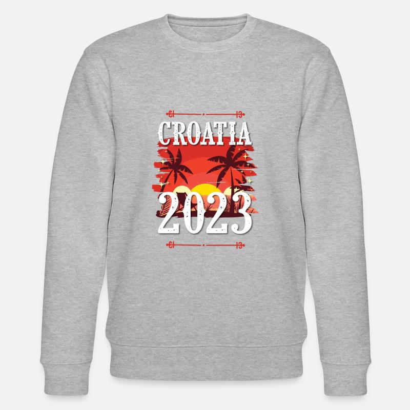 Croatia 2023 - Stanley/Stella Unisex Bio-Sweatshirt CHANGER  - Grau meliert