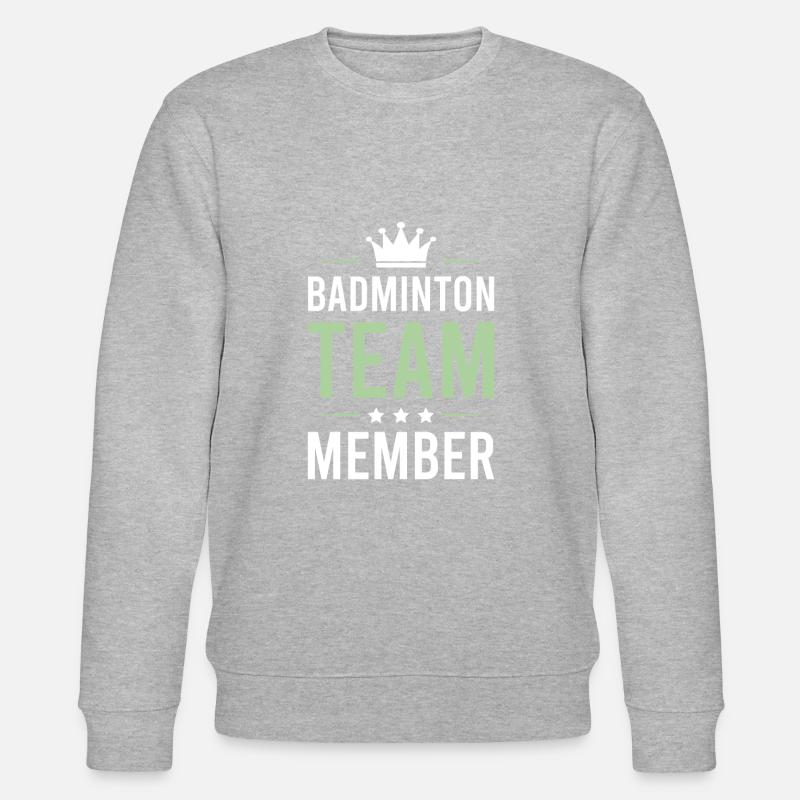 Équipe de badminton - Sweat bio CHANGER Stanley/Stella Unisexe - gris chiné