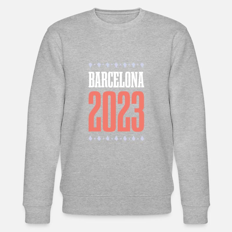 Barcelona 2023 - Stanley/Stella Unisex Bio-Sweatshirt CHANGER  - Grau meliert