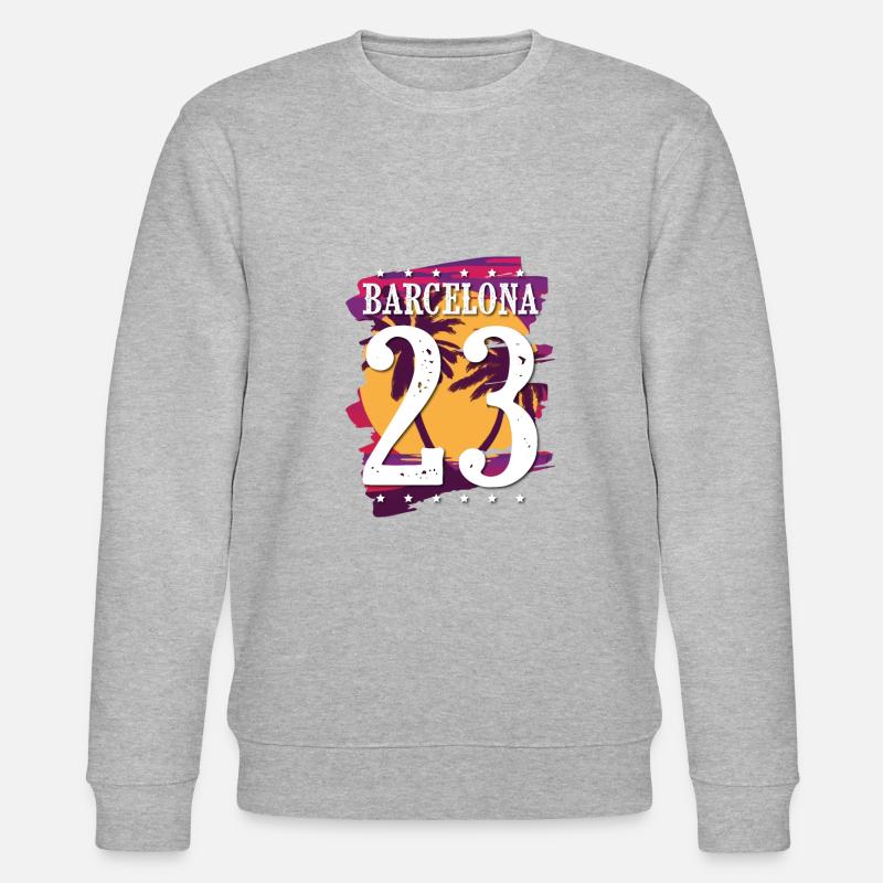 Maillot Barcelone 23 2023 - Sweat bio CHANGER Stanley/Stella Unisexe - gris chiné