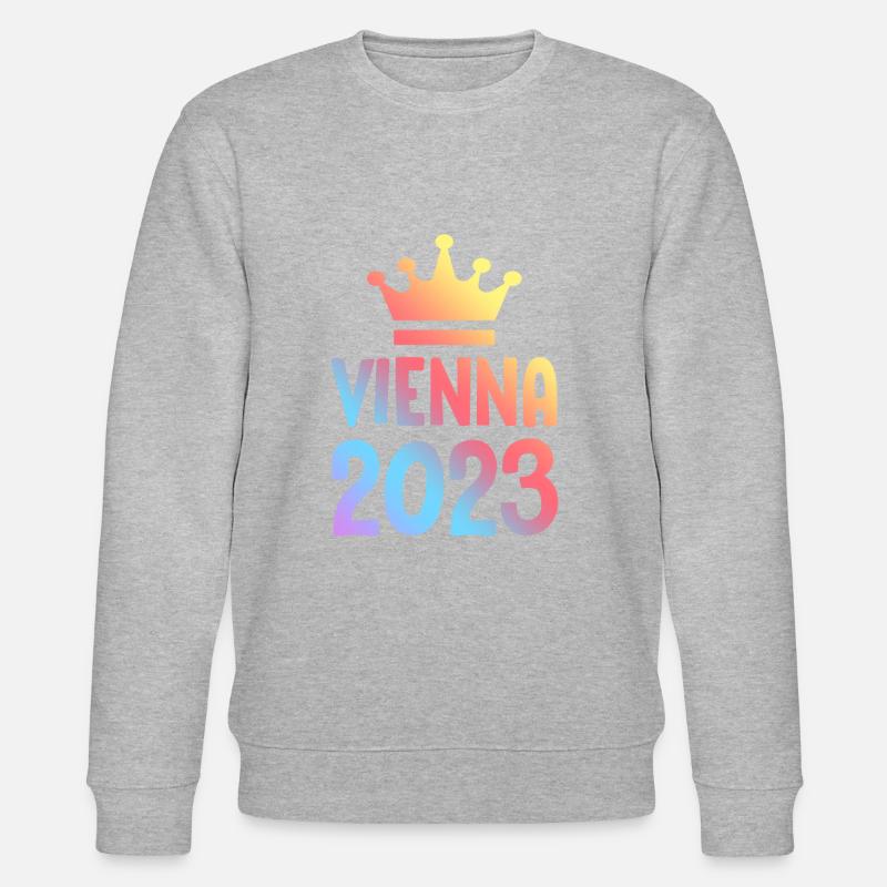 Vienna 2023 Wien Krone - Stanley/Stella Unisex Bio-Sweatshirt CHANGER - Grau meliert