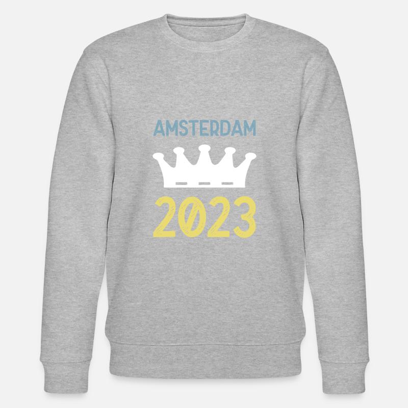 Amsterdam 2023 Couronne - Sweat bio CHANGER Stanley/Stella Unisexe - gris chiné