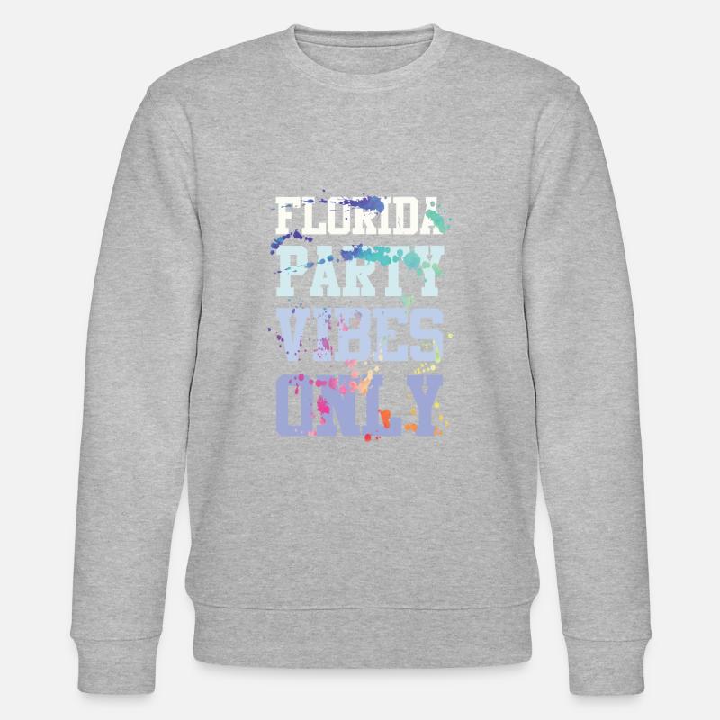 Florida Party Vibes - Stanley/Stella Unisex Bio-Sweatshirt CHANGER  - Grau meliert