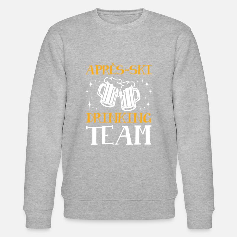 Après-Ski Drinking Team - Stanley/Stella CHANGER Unisex Organic Sweatshirt - heather grey
