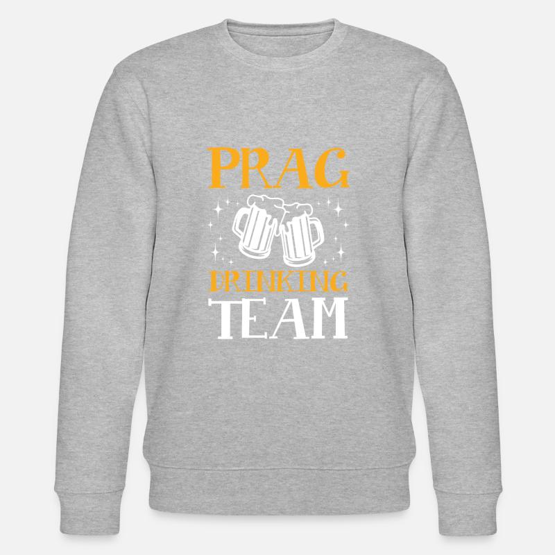 Prag Drinking Team - Stanley/Stella Unisex Bio-Sweatshirt CHANGER  - Grau meliert