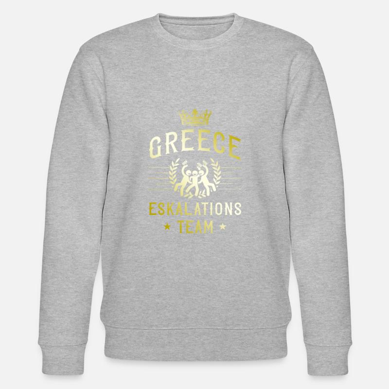 Grèce Escalade - Sweat bio CHANGER Stanley/Stella Unisexe - gris chiné