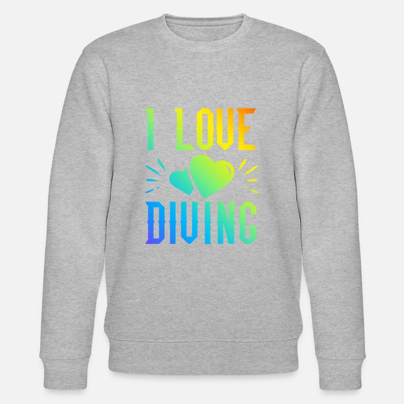 J’adore plonger - Sweat bio CHANGER Stanley/Stella Unisexe - gris chiné