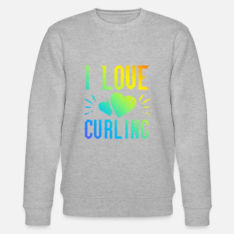 J’adore le curling - Sweat bio CHANGER Stanley/Stella Unisexe - gris chiné