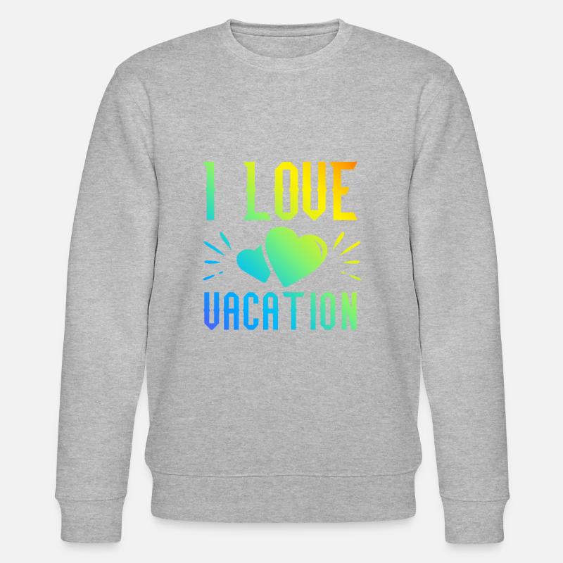 J’adore les vacances - Sweat bio CHANGER Stanley/Stella Unisexe - gris chiné