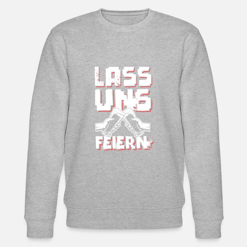 bier feiern - Stanley/Stella Unisex Bio-Sweatshirt CHANGER  - Grau meliert