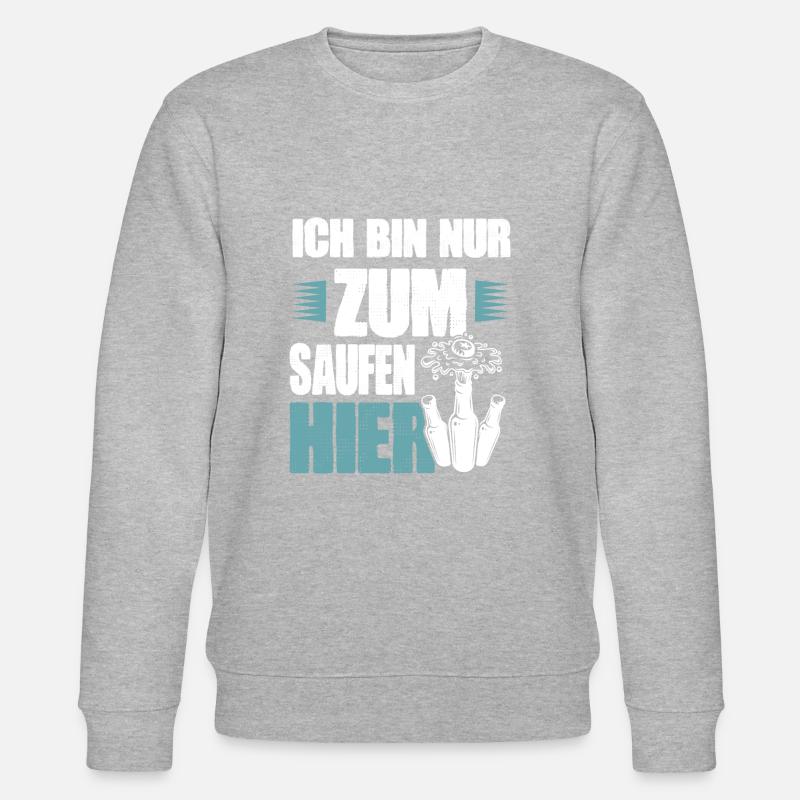 bier saufen - Stanley/Stella Unisex Bio-Sweatshirt CHANGER  - Grau meliert