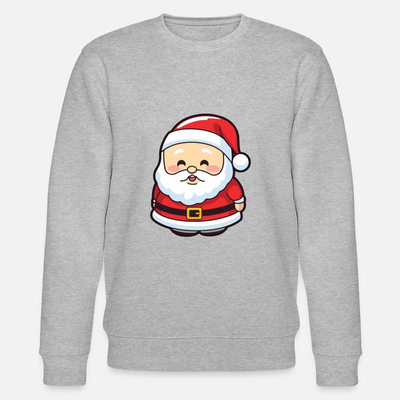Père Noël drôle de Noël - Sweat bio CHANGER Stanley/Stella Unisexe - gris chiné