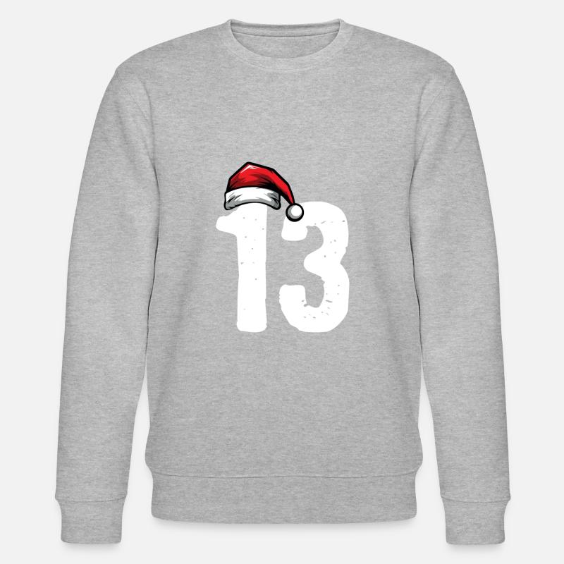 13 Numéro Noël - Sweat bio CHANGER Stanley/Stella Unisexe - gris chiné
