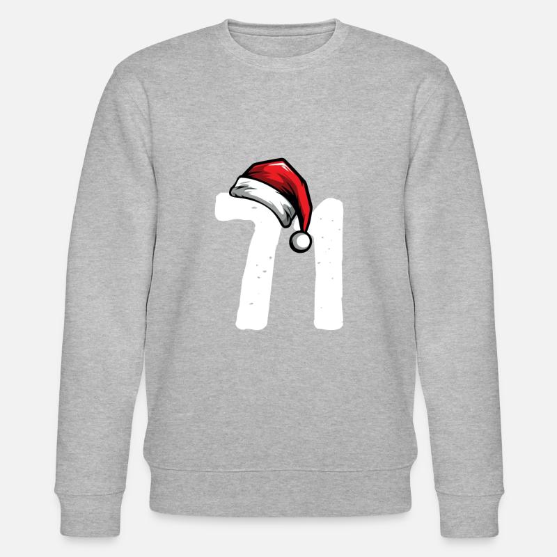 71 Numéro Noël - Sweat bio CHANGER Stanley/Stella Unisexe - gris chiné
