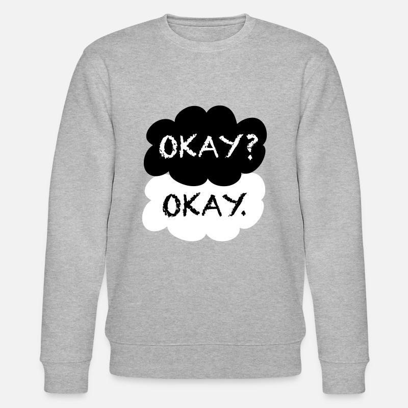 Okay? Okay. - Stanley/Stella Unisex Bio-Sweatshirt CHANGER  - Grau meliert