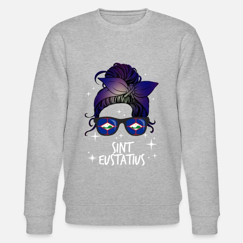 Sint Eustatius - Stanley/Stella Unisex Bio-Sweatshirt CHANGER  - Grau meliert