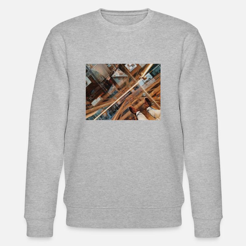 Looking Down - Stanley/Stella Unisex Bio-Sweatshirt CHANGER - Grau meliert