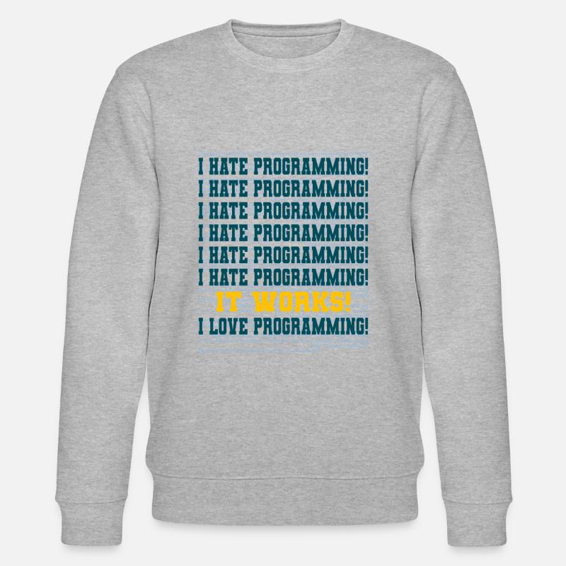 Programmeur disant - Sweat bio CHANGER Stanley/Stella Unisexe - gris chiné