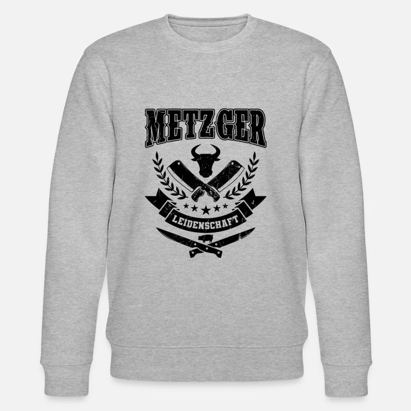 Metzger Spruch - Stanley/Stella Unisex Bio-Sweatshirt CHANGER  - Grau meliert