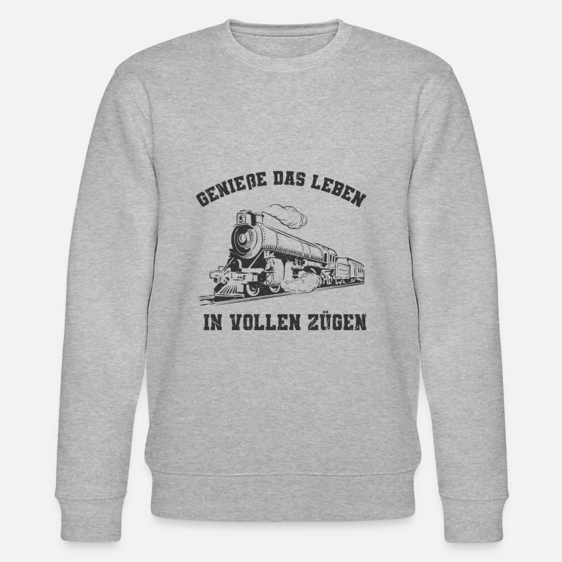 Eisenbahn - Stanley/Stella Unisex Bio-Sweatshirt CHANGER  - Grau meliert
