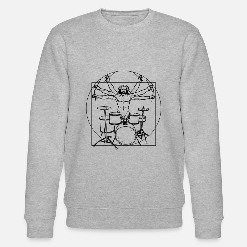 Batterie de batteur Da Vinci - Sweat bio CHANGER Stanley/Stella Unisexe - gris chiné