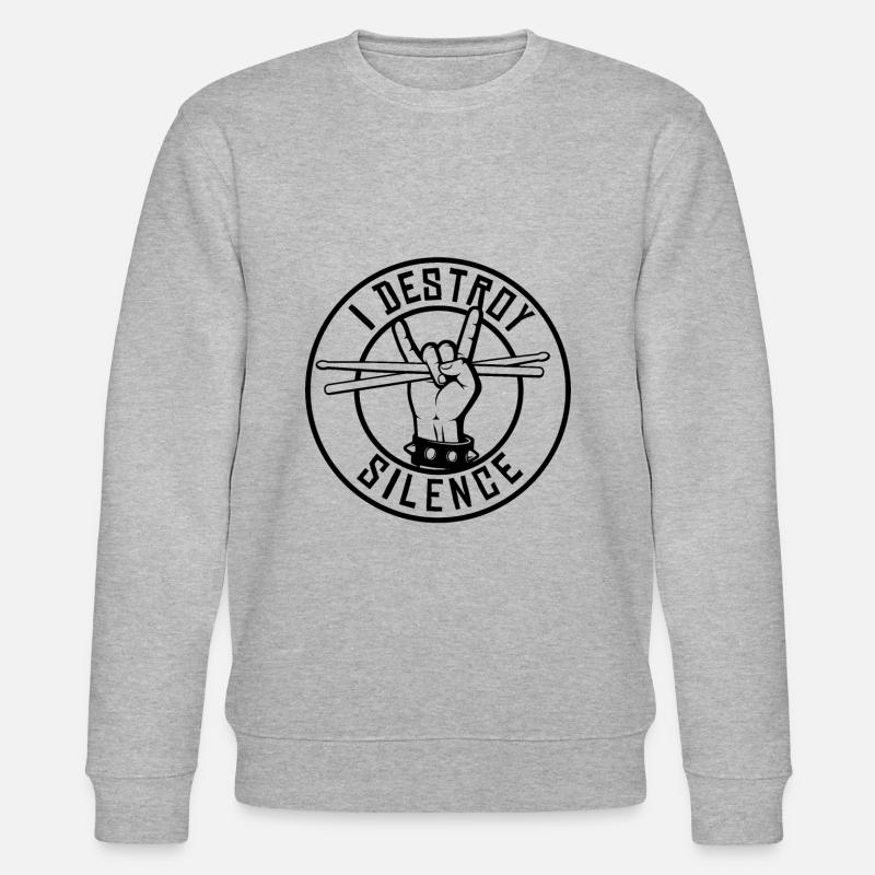 Pilons de batteur - Sweat bio CHANGER Stanley/Stella Unisexe - gris chiné