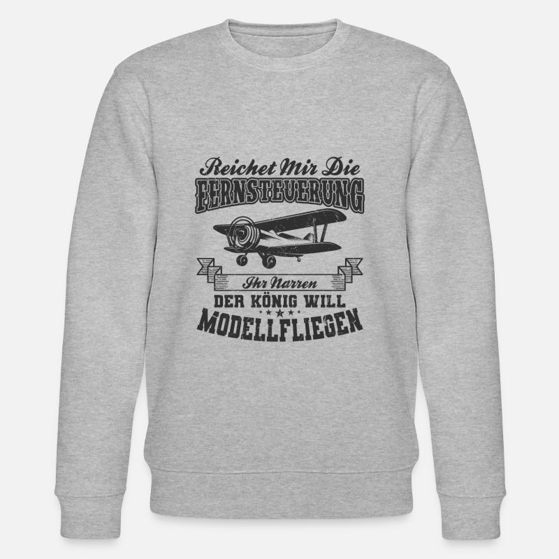 Modellflug - Stanley/Stella Unisex Bio-Sweatshirt CHANGER  - Grau meliert