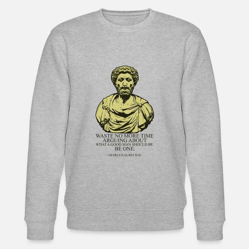 Marcus Aurelius - Stanley/Stella CHANGER Unisex Organic Sweatshirt - heather grey