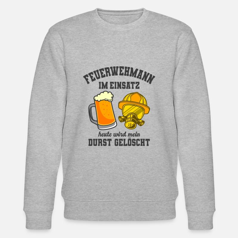 Feuerwehrmann - Stanley/Stella Unisex Bio-Sweatshirt CHANGER  - Grau meliert