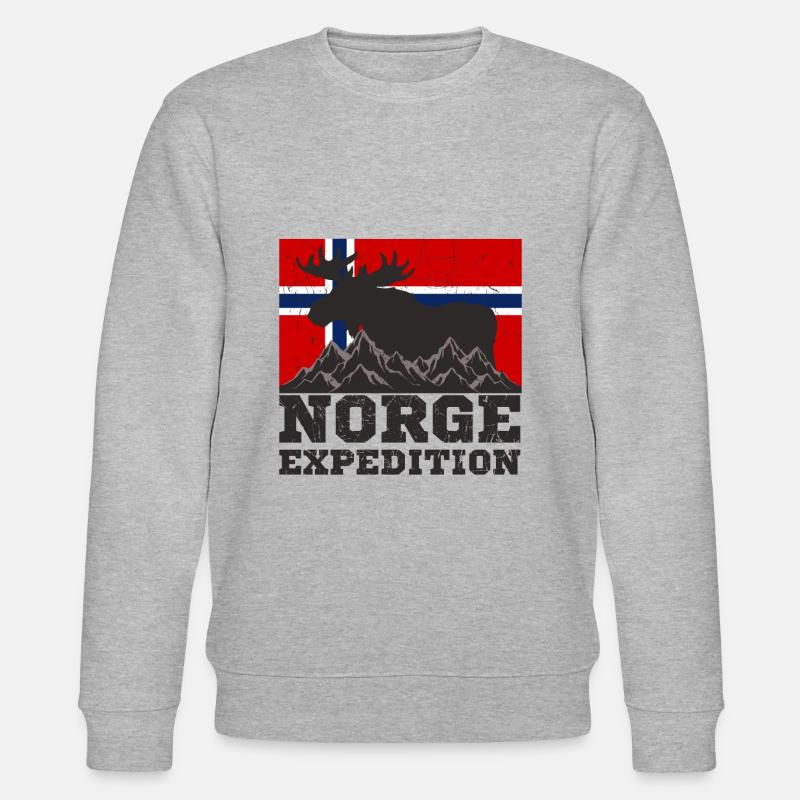 Norvège - Sweat bio CHANGER Stanley/Stella Unisexe - gris chiné