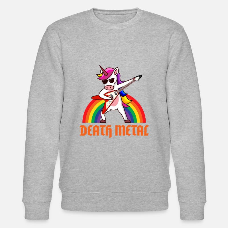 Death Metal - Stanley/Stella Unisex Bio-Sweatshirt CHANGER - Grau meliert