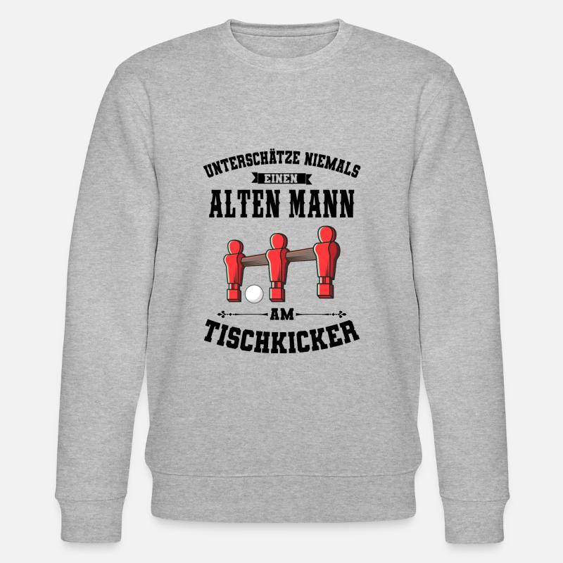 Tischfussball - Stanley/Stella Unisex Bio-Sweatshirt CHANGER  - Grau meliert