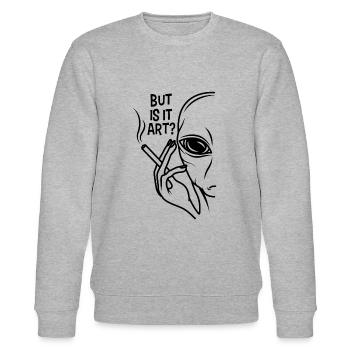 Alien - Stanley/Stella Unisex Bio-Sweatshirt CHANGER  - Grau meliert - Vorne - Nik (191cm) & Marisol (170cm)