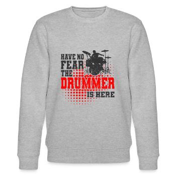drummer - Stanley/Stella CHANGER Unisex Organic Sweatshirt - heather grey - Front - Nik (191cm) & Marisol (170cm)
