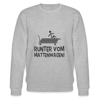 Mattenwagen Sportlehrer - Stanley/Stella Unisex Bio-Sweatshirt CHANGER  - Grau meliert - Vorne - Nik (191cm) & Marisol (170cm)