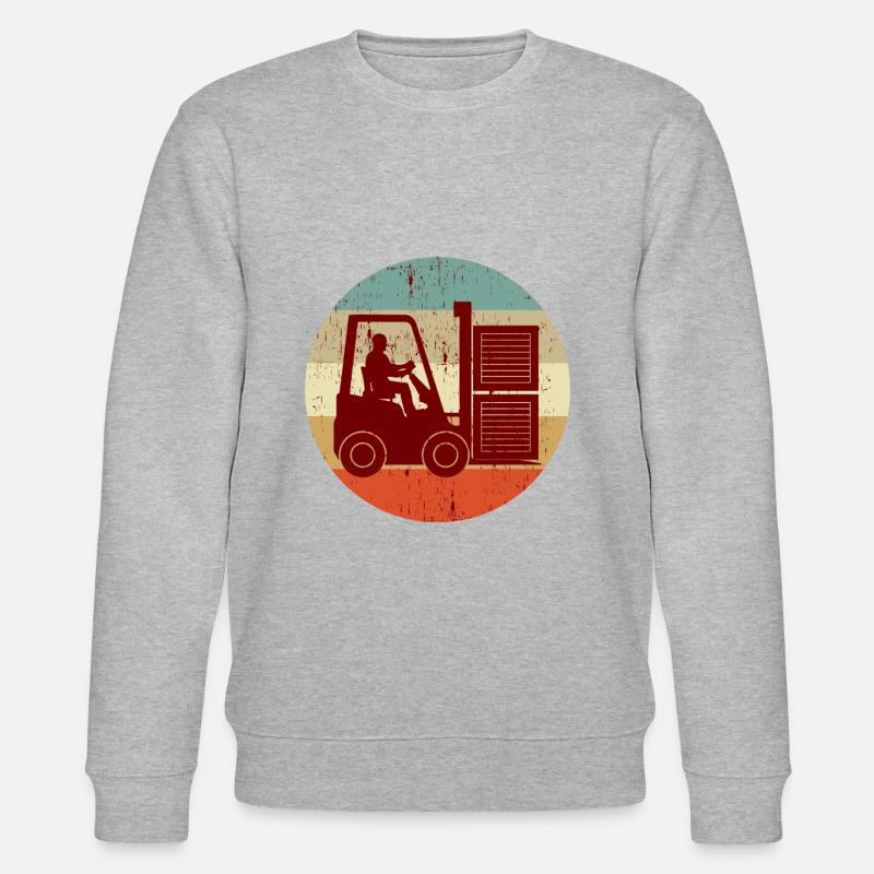Gabelstapler Fahrer - Stanley/Stella Unisex Bio-Sweatshirt CHANGER  - Grau meliert