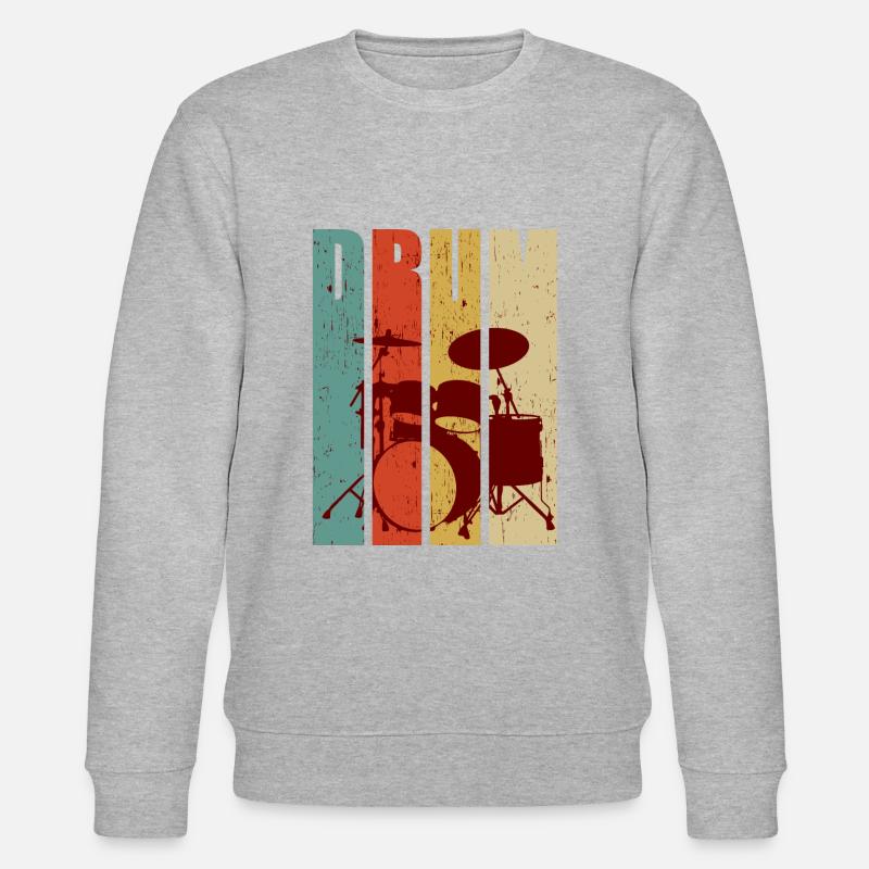 Schlagzeug - Stanley/Stella Unisex Bio-Sweatshirt CHANGER - Grau meliert
