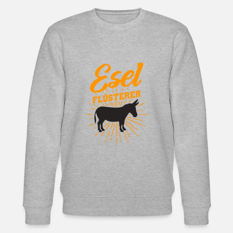 Esel - Stanley/Stella Unisex Bio-Sweatshirt CHANGER  - Grau meliert