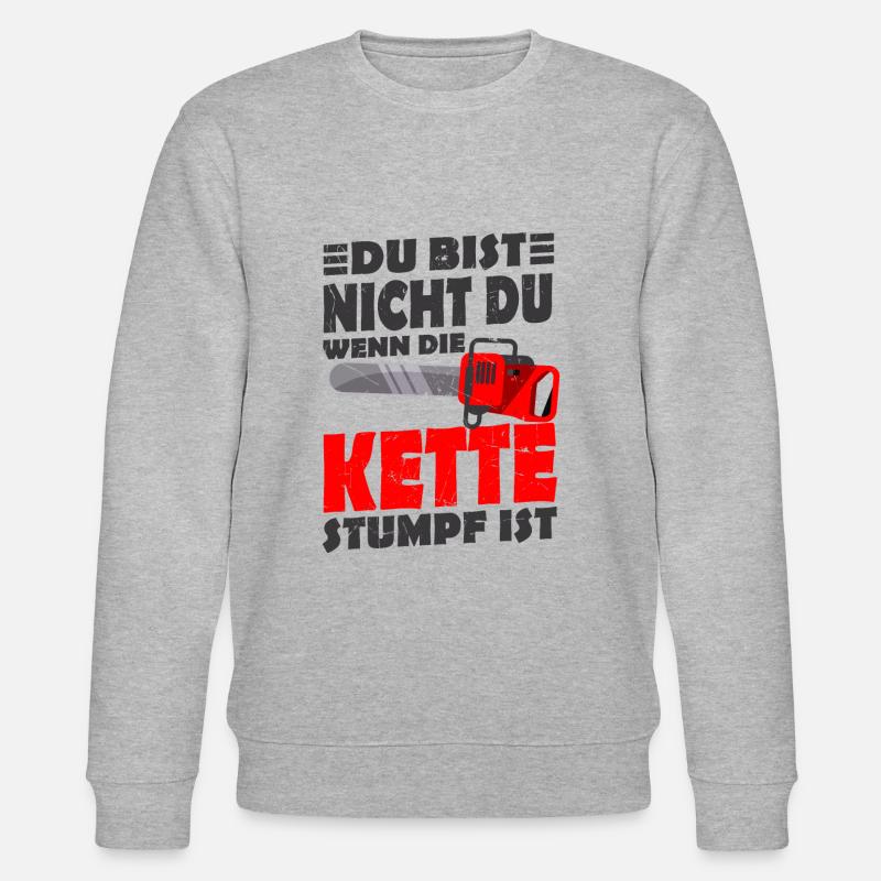 Holzfäller - Stanley/Stella Unisex Bio-Sweatshirt CHANGER  - Grau meliert