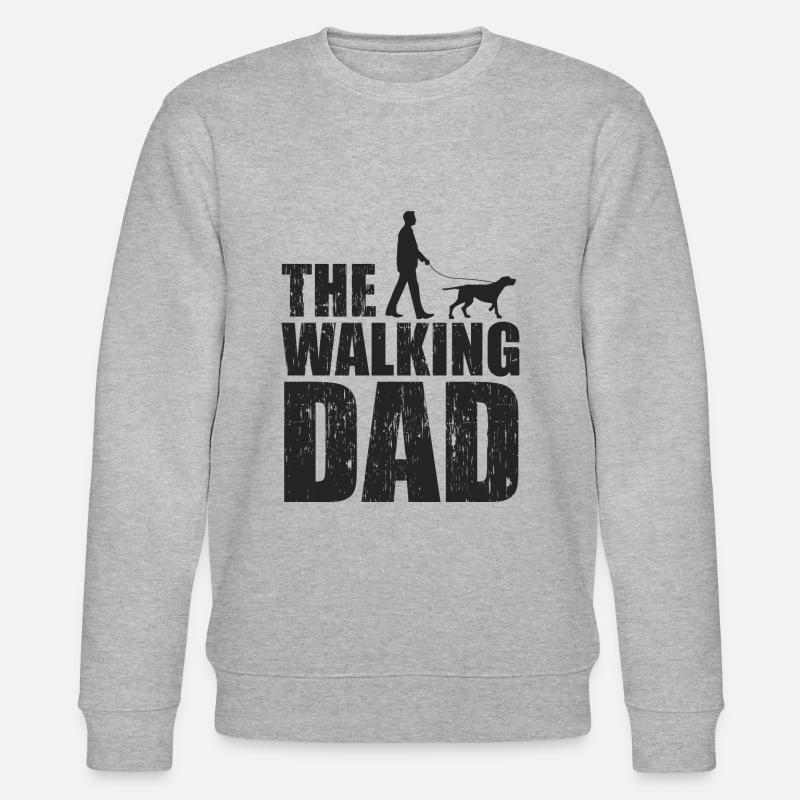Hunde Papa - Stanley/Stella Unisex Bio-Sweatshirt CHANGER  - Grau meliert