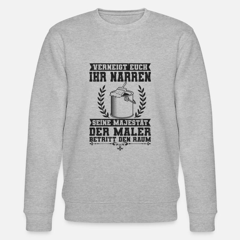 Maler - Stanley/Stella Unisex Bio-Sweatshirt CHANGER  - Grau meliert