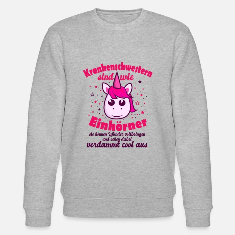 Krankenschwester - Stanley/Stella Unisex Bio-Sweatshirt CHANGER  - Grau meliert