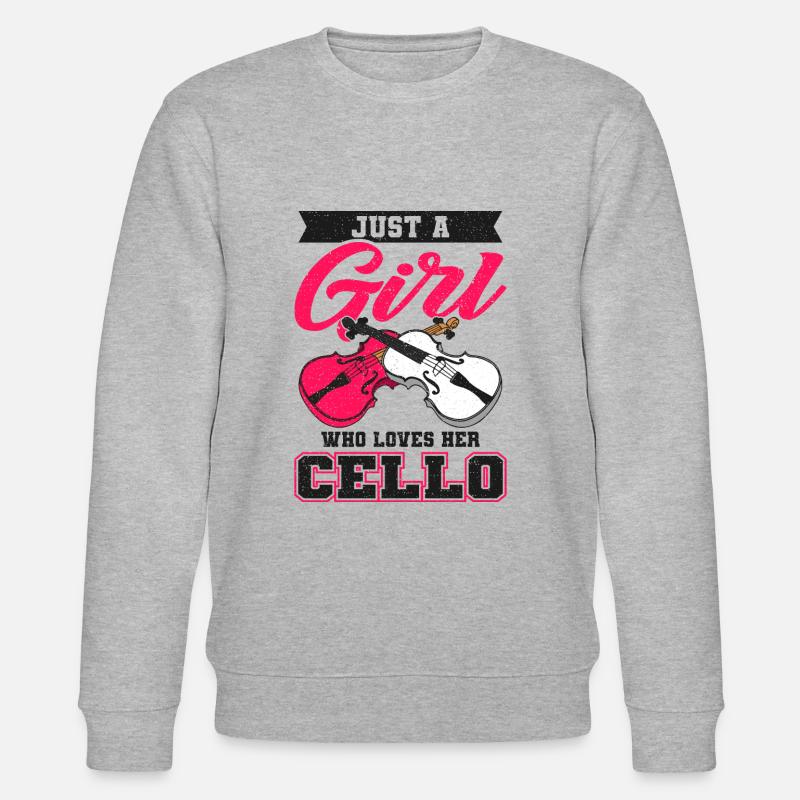 Cello Mädchen - Stanley/Stella Unisex Bio-Sweatshirt CHANGER  - Grau meliert